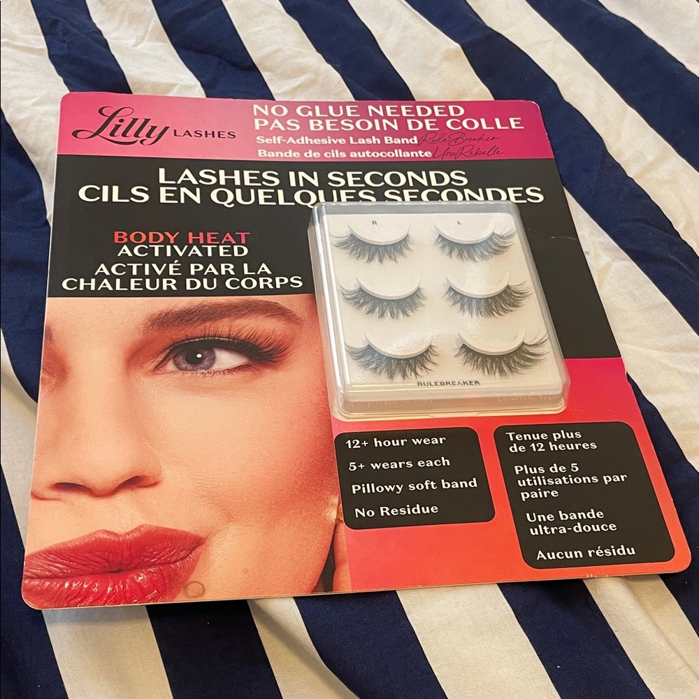 New sealed Lilly Lashes Self-Adhesive Eyelashes - Rulebreaker